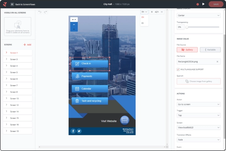 Build interactive scenarios