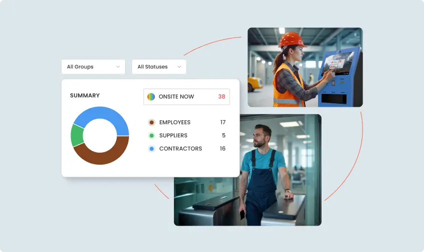 Factory access control dashboard