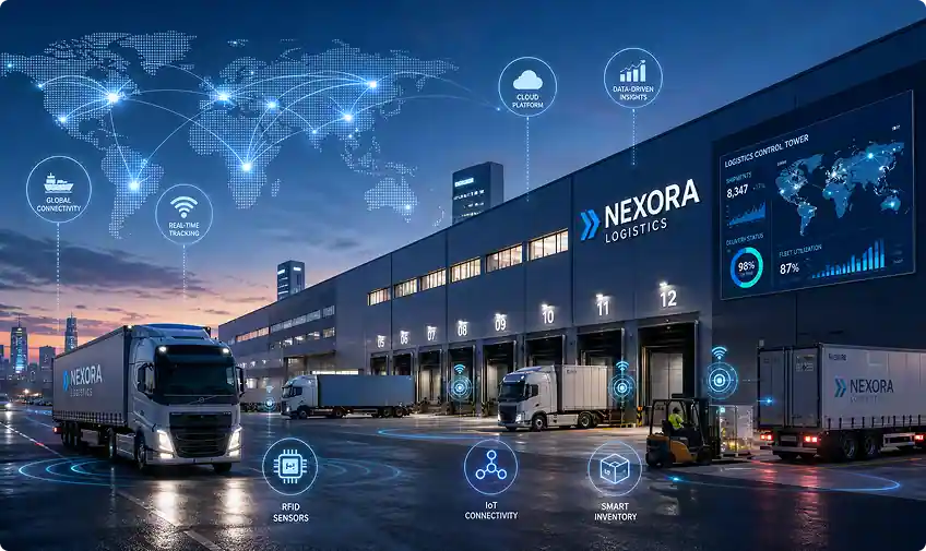 Real-time visibility in logistics