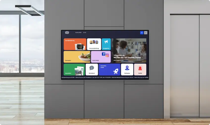 Digital Signage as Paperless Communication Channel
