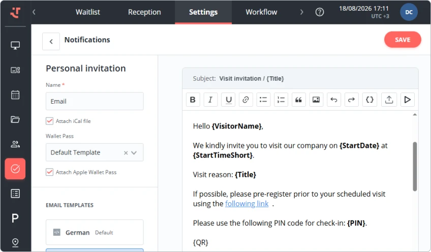 How to Configure Visitor Pre-Registration