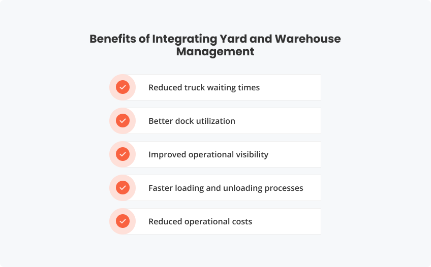 Benefits of Integrating Yard and Warehouse Management