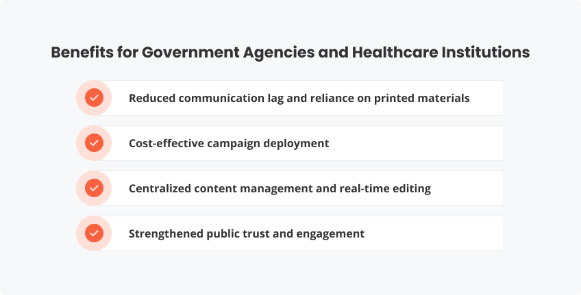 The Benefits for Government Agencies and Healthcare Institutions