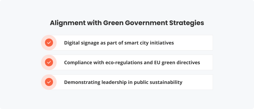 Alignment with the Green Government Strategies