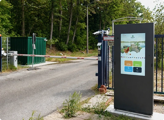 Use Case: Streamlined Yard Logistics with Truck Check-In at an Outdoor Kiosk